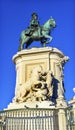 King Jose Statue Commerce Square Lisbon Portugal
