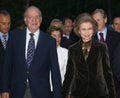 King juan carlos and queen sofia Royalty Free Stock Photo
