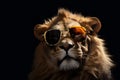 The king of the jungle is also the king of style Royalty Free Stock Photo