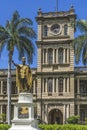 King Kamehameha Statue State Government Building Honolulu Oahu Hawaii Royalty Free Stock Photo