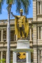 King Kamehameha Statue State Government Building Honolulu Oahu Hawaii Royalty Free Stock Photo