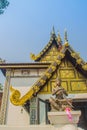 King Kawila statue at Wat Chedi Luang in Chiang Mai, Thailand. King Kawila worked hard to resurrect Lanna cultures and traditions,