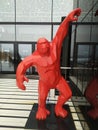 King Kong figure near the entrance to Skolkovo Technopark. Moscow region Russia