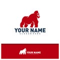 King Kong logo design vector, Creative King Kong logo concepts template illustration Royalty Free Stock Photo