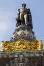 King Leopold I Statue on Congress Column in Brussels Royalty Free Stock Photo