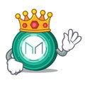 King Maker coin mascot cartoon
