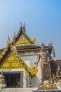 King Mangrai statue at Wat Chedi Luang in Chiang Mai, Thailand. King Mangrai, also known as Mengrai was the first king of Lanna. H