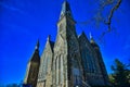 King Memorial Chapel at Cornell College in Mount Vernon IA in the sunshine