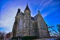King Memorial Chapel at Cornell College in Mount Vernon IA under renovation