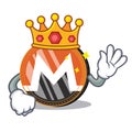 King Monero coin character cartoon