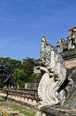 King Naga at Jetiyaluang Temple Royalty Free Stock Photo