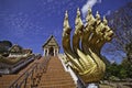 The king of Nagas at Khaokalok temple Royalty Free Stock Photo