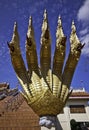 The king of Nagas at Khaokalok temple Royalty Free Stock Photo
