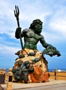 King Neptune Statue on Virginia Beach Royalty Free Stock Photo