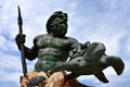 King Neptune Statue on Virginia Beach Royalty Free Stock Photo