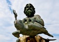 King Neptune Statue on Virginia Beach Royalty Free Stock Photo