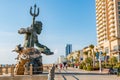 King Neptune on Virginia Beach Oceanfront Boardwalk Royalty Free Stock Photo