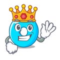 King number zero isolated on the mascot