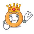 King onion ring mascot cartoon