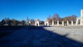 King palace in aranjuez, beautiful architecture, main area in front of entrance