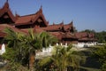 King Palace in Mandalay, Myanmar (Burma) Royalty Free Stock Photo