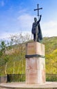 King Pelayo in Covadonga Sanctuary, Royalty Free Stock Photo