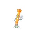 King pencil isolated on a white background. Royalty Free Stock Photo