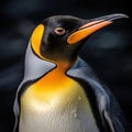 King penguin (Aptenodytes patagonicus) Made With Generative AI illustration