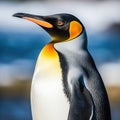 King penguin (Aptenodytes patagonicus) Made With Generative AI illustration