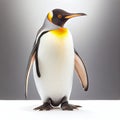 King penguin isolated on a white background. Generative AI Royalty Free Stock Photo