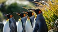 King penguins in the wild