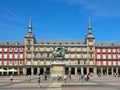 King Philip statue in front of Casa de la PanaderÃÂ­a on Plaza Mayor, Madrid