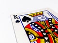 King Pikes / Spades Card with White Background