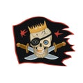 The king of the pirates black flag