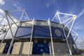 The King Power Stadium is home to Leicester City Football Club in Leicestershire Royalty Free Stock Photo