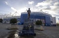 The King Power Stadium is home to Leicester City Football Club in Leicestershire Royalty Free Stock Photo