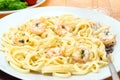 King Prawn Alfredo - Linguini pasta