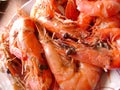 King prawn seafood Royalty Free Stock Photo