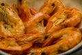 king prawns with spices Royalty Free Stock Photo