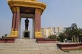 king preah bat samdech preah norodom sihanouk monument in phnom penh - cambodia Royalty Free Stock Photo