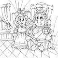 King and princess Royalty Free Stock Photo