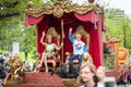 Melbourne, Australia - Mar 14, 2016: King and Queen of the annual Moomba parade