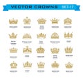 King and queen crowns symbols