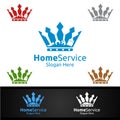 King Real Estate and Fix Home Repair Services Logo