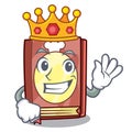 King recipe book on the mascot shelf Royalty Free Stock Photo