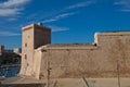 King Rene I tower (XV c.) of Fort Saint-Jean, Marseilles Royalty Free Stock Photo