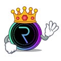 King request network coin mascot cartoon