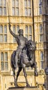 King Richard 1 Lionhearted Statue Parliament Westminster London England Royalty Free Stock Photo