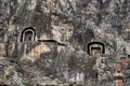 King Rock Tombs in Amasya Royalty Free Stock Photo