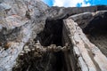 King Rock Tombs in Amasya Royalty Free Stock Photo